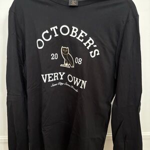 OVO Black Long Sleeve with Owl Graphic